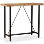 Mesa de bar de madera maciza reciclada 120x60x107 cm