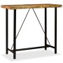 Mesa de bar de madera maciza reciclada 120x60x107 cm