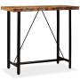 Mesa de bar de madera maciza reciclada 120x60x107 cm