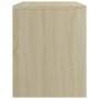 Mesitas de noche 2 uds contrachapado roble sonoma 40x30x39 cm