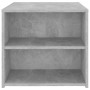 Mesa auxiliar madera contrachapada gris hormigón 50x50x45 cm