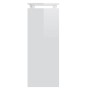 Mesa consola madera contrachapada blanco brillante 80x30x80 cm