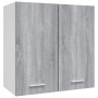 Armario colgante madera ingeniería gris Sonoma 60x31x60 cm