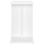 Mesa auxiliar de madera contrachapada blanco 50x30x50 cm
