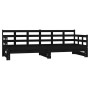 Sofá cama extraíble sin colchón negro 2x(90x190) cm