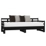 Sofá cama extraíble sin colchón negro 2x(90x190) cm