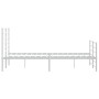 Estructura cama sin colchón con estribo metal blanco 140x190 cm