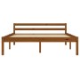 Estructura cama sin colchón madera pino marrón miel 140x200 cm