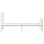Estructura cama sin colchón con estribo metal blanco 120x200 cm