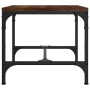 Mesa de centro madera contrachapada marrón roble 50x50x35 cm