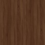 Mesa de centro madera contrachapada marrón roble 50x50x35 cm