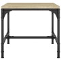 Mesa de centro madera contrachapada roble Sonoma 50x50x35 cm