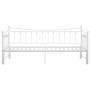 Sofá cama extraíble sin colchón metal blanco 90x200cm