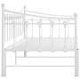 Sofá cama extraíble sin colchón metal blanco 90x200cm