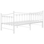 Sofá cama extraíble sin colchón metal blanco 90x200cm