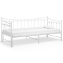 Sofá cama extraíble sin colchón metal blanco 90x200cm