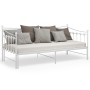 Sofá cama extraíble sin colchón metal blanco 90x200cm