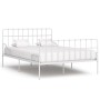 Estructura cama con somier sin colchón metal blanco 120x200 cm