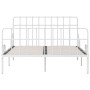 Estructura cama con somier sin colchón metal blanco 120x200 cm
