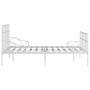 Estructura cama con somier sin colchón metal blanco 120x200 cm