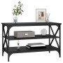Mueble para TV madera contrachapada negro 80x40x50 cm
