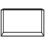 Mesa consola vidrio templado negro 120x35x75 cm