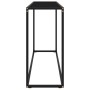 Mesa consola vidrio templado negro 120x35x75 cm