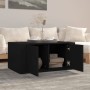 Mesa de centro madera contrachapada negro 80x50x36 cm