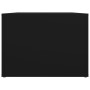Mesa de centro madera contrachapada negro 80x50x36 cm