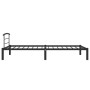 Estructura de cama sin colchón metal negro 100x200 cm