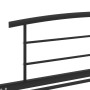 Estructura de cama sin colchón metal negro 100x200 cm