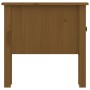 Mesa auxiliar 2 uds madera maciza pino marrón miel 50x50x49 cm