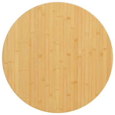 Tablero de mesa de bambú Ø80x2,5 cm