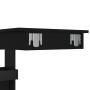 Mesa de bar de pared madera contrachapada negro 102x45x103,5cm
