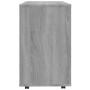 Mesa auxiliar madera contrachapada gris Sonoma 70x35x55 cm