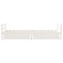 Estructura cama niños con cajones madera pino blanco 90x200 cm