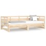 Sofá cama extraíble madera maciza de pino 2x(90x200) cm