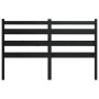 Cabecero de cama madera maciza de pino negro 146x4x100 cm