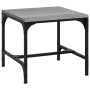 Mesa auxiliar de madera contrachapada gris Sonoma 40x40x35 cm