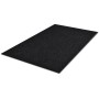 Alfombra de entrada de PVC negra, 120 x 180 cm