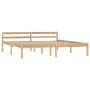 Estructura de cama sin colchón madera maciza de pino 180x200 cm