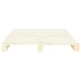 Estructura de cama de palets sin colchón madera pino 180x200 cm