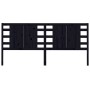 Cabecero de cama madera maciza de pino negro 146x4x100 cm