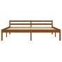 Estructura cama sin colchón madera pino marrón miel 180x200 cm