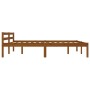 Estructura cama sin colchón madera pino marrón miel 180x200 cm
