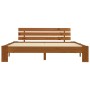 Estructura cama sin colchón madera pino marrón miel 180x200 cm