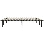 Estructura de cama sin colchón metal negro 180x200 cm
