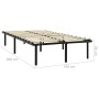 Estructura de cama sin colchón metal negro 180x200 cm