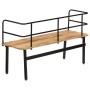 Banco de madera maciza de mango 120x40x70 cm