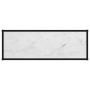 Mesa de consola blanco vidrio templado 100x35x75 cm